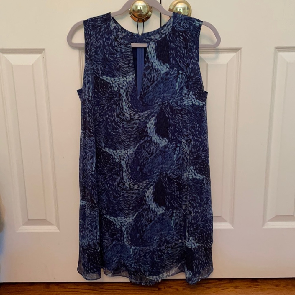 Rachelle Zoe Blue Sleeveless Dress